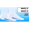 SneakFreaxx Chaussettes SNIFF IT 2 Blanc-Orange-Bleu